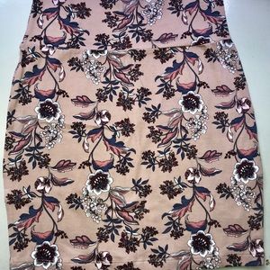 Floral pencil skirt